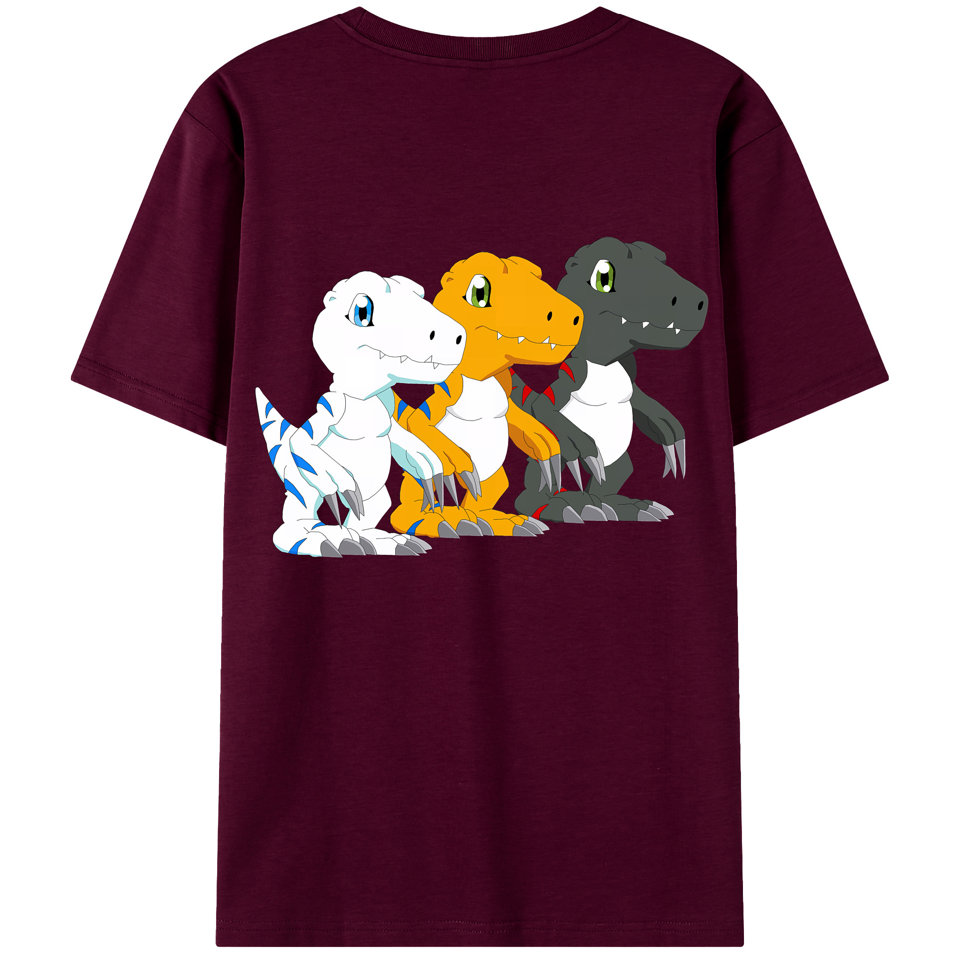 （画像用） Digimon デジタルモンスター/デジモン レディース半袖Tシャツ(バックプリント)